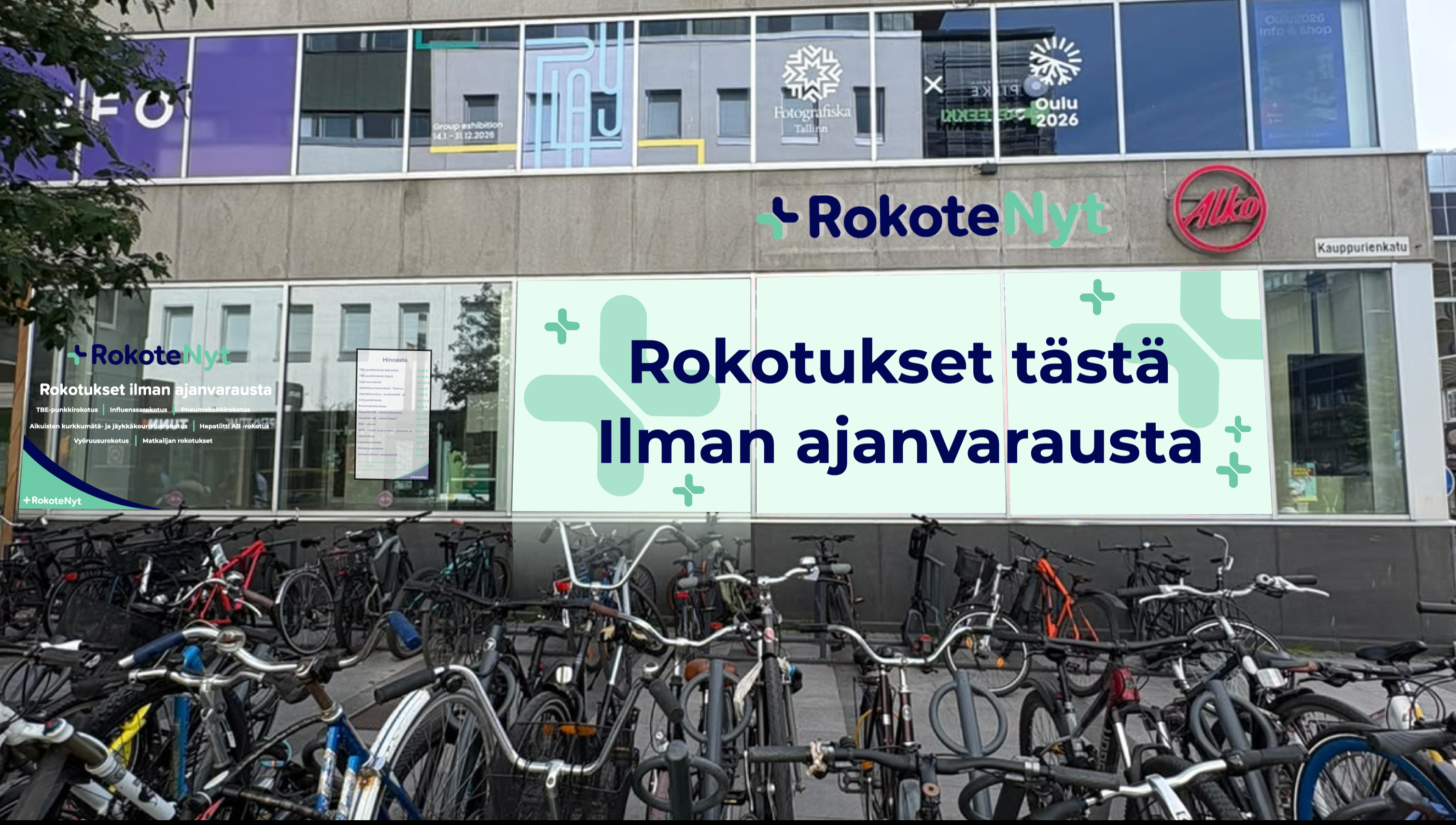 RokoteNyt avaa Rokoteklinikan Oulun Kauppakortteli Pekuriin 10.8.2026!